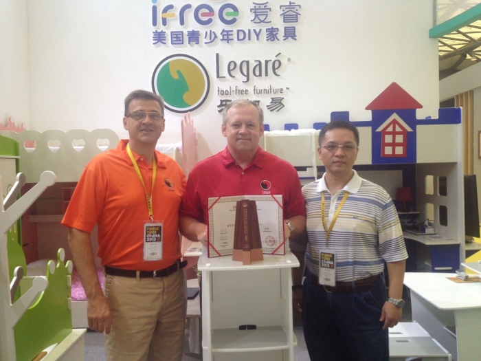 Lionel, Mike, and Michael at the Shanghai Export Fair