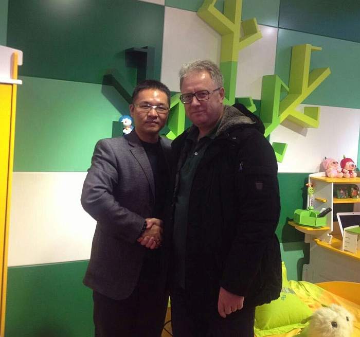 Michael with Russian customer
