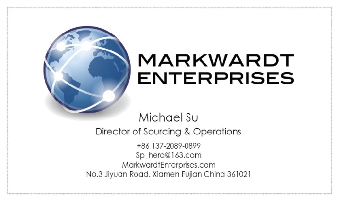 Michael Su business card